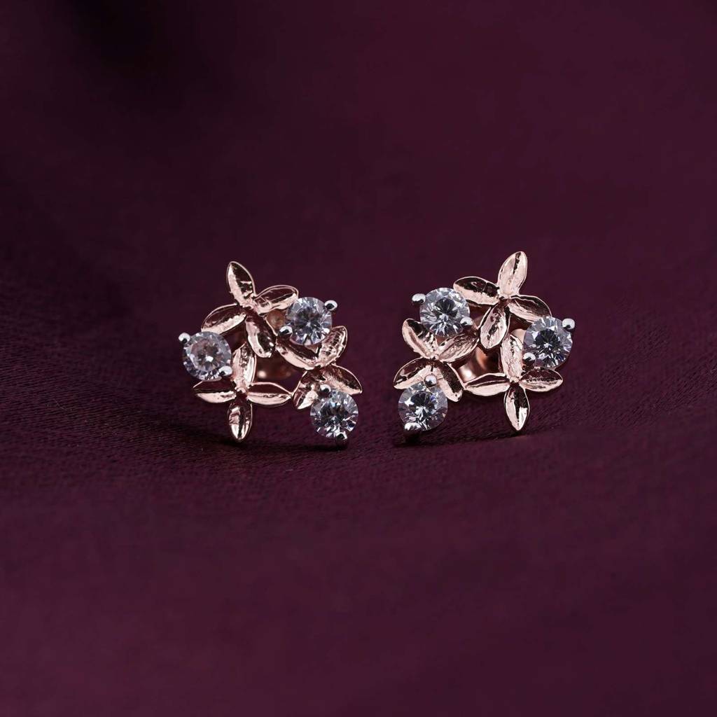 Rose Gold Starlight Studs : ZLE-1110