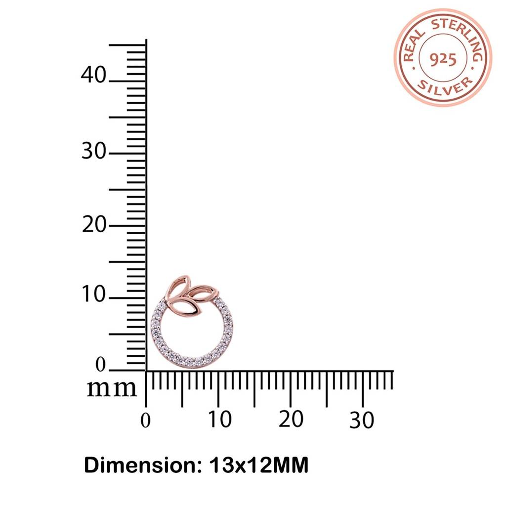 Rose Gold Elior Petal Stud Earrings : ZLE-1113