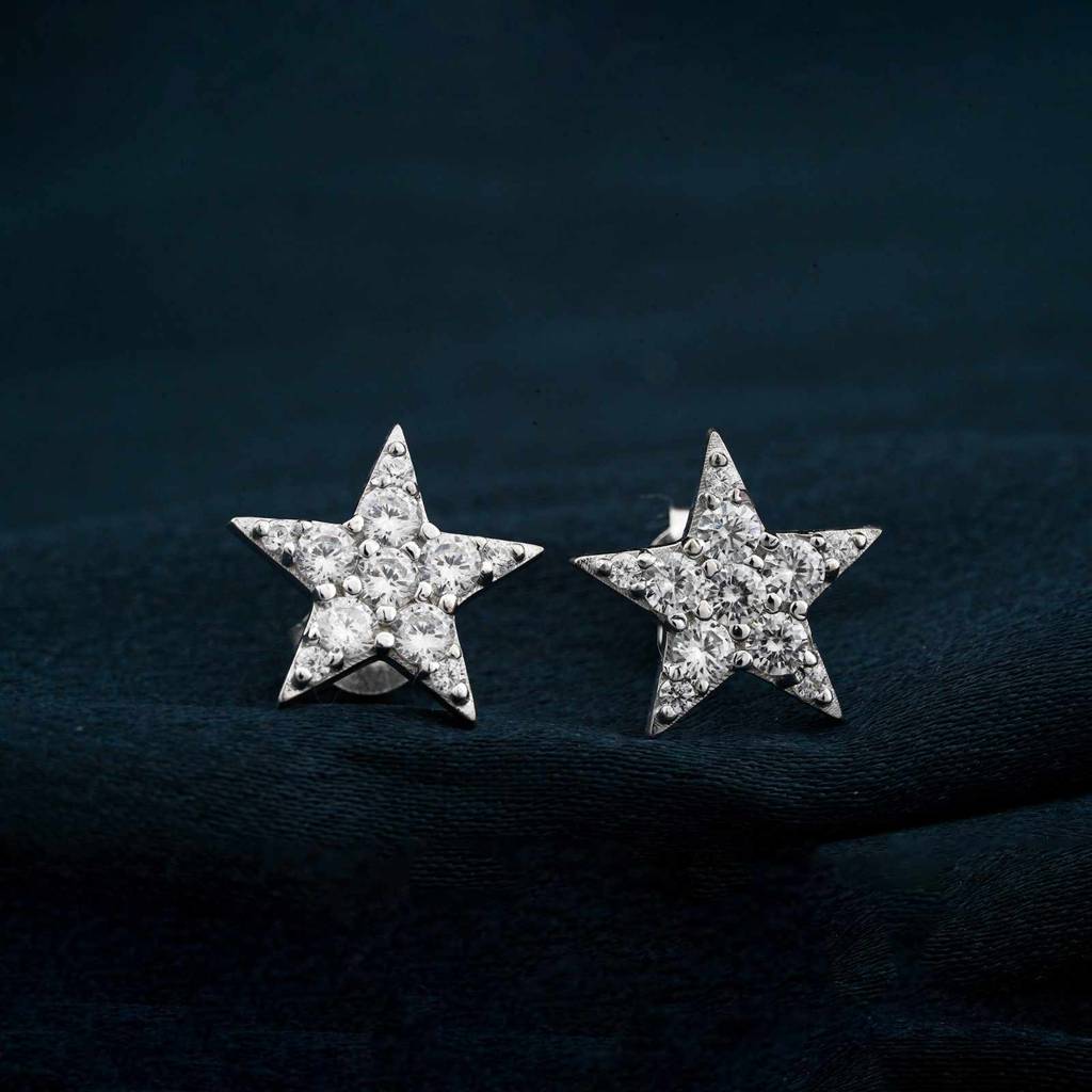 Silver Mini Stud Earrings : ZLE-1148