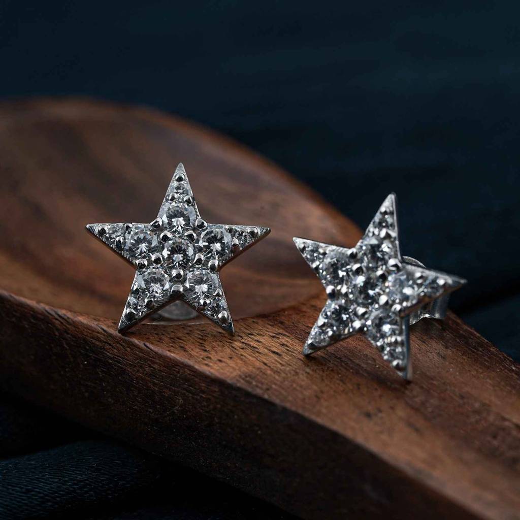 Silver Mini Stud Earrings : ZLE-1148