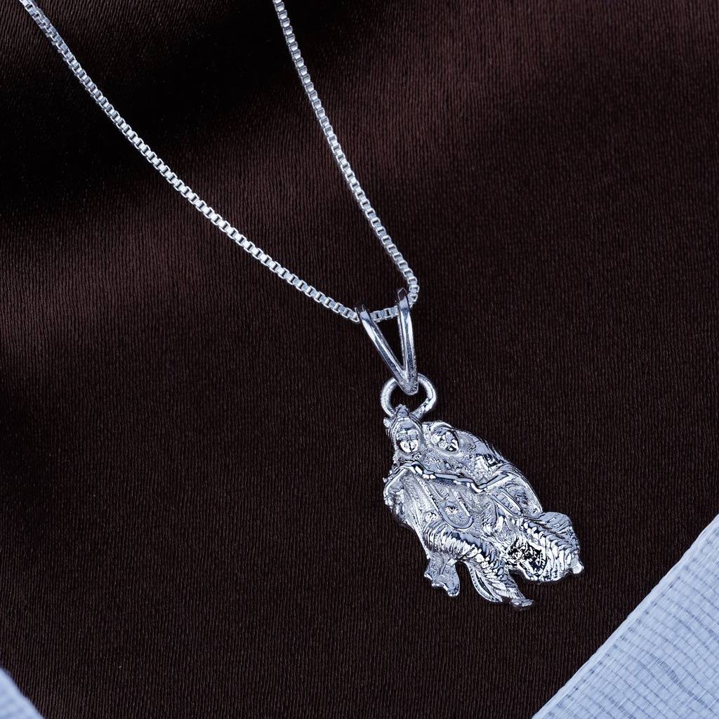 Sterling Silver God Krishna Pendant : ZLGDP-1052
