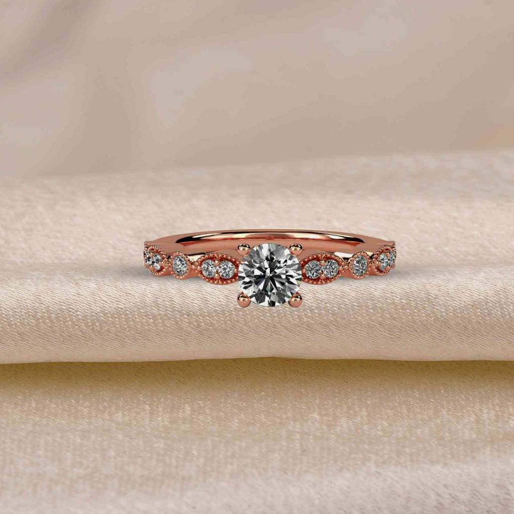 Infinity Twist Moissanite Engagement Ring : ZLM10085_10