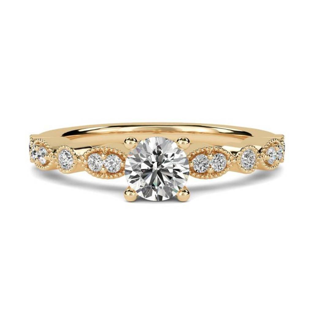 Infinity Twist Moissanite Engagement Ring : ZLM10085_10