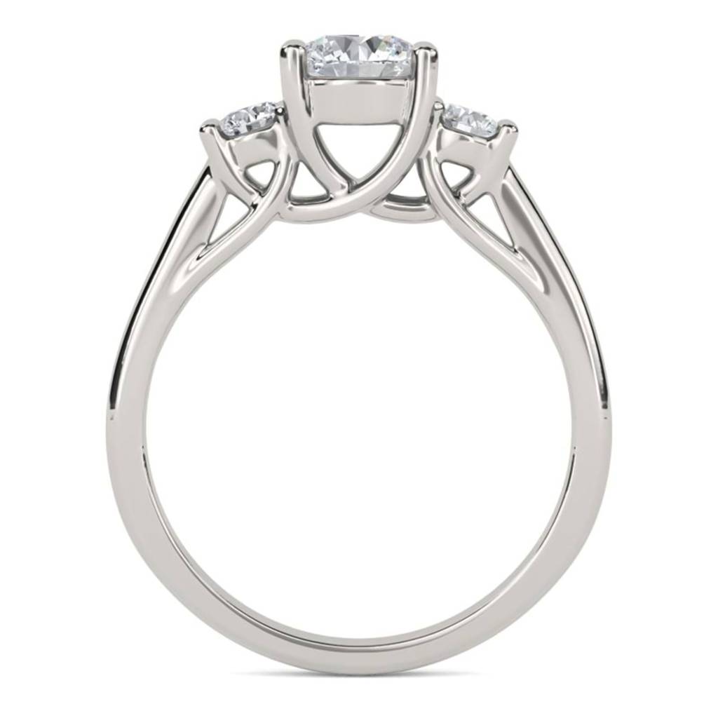 1.50 Carat Moissanite Calypso Unique Trilogy Ring : ZLM10087_10