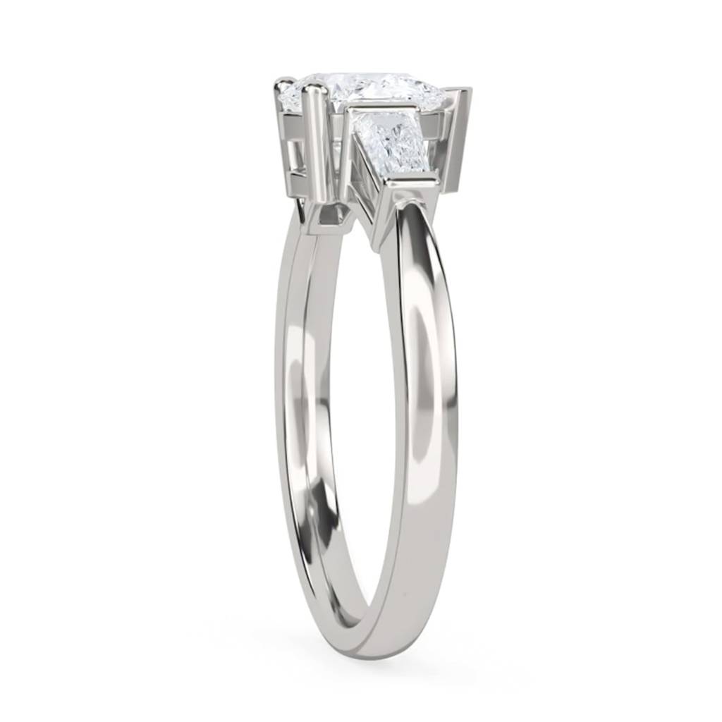 1.50 Carat Moissanite Deva Modern Trilogy Ring : ZLM10089_10