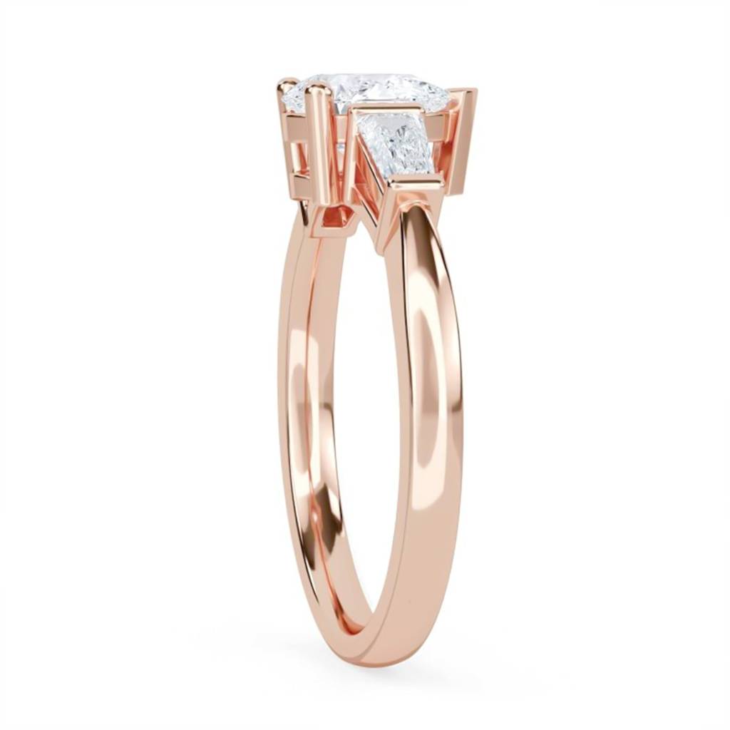 1.50 Carat Moissanite Deva Modern Trilogy Ring : ZLM10089_10