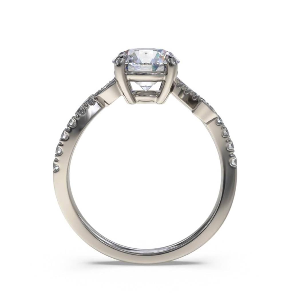 1.25 Carat Moissanite Flora Designer Shoulder Ring : ZLM10092_10