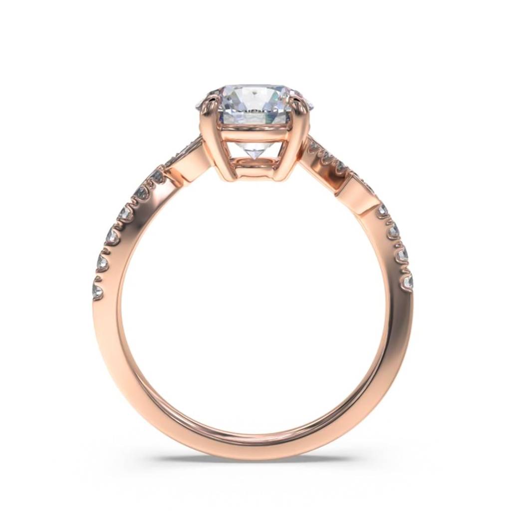 1.25 Carat Moissanite Flora Designer Shoulder Ring : ZLM10092_10