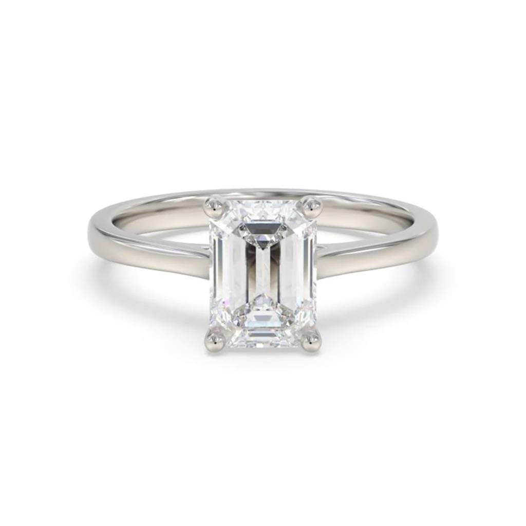 1 Carat Moissanite Cherry Modern Emerald Ring : ZLM10098_10