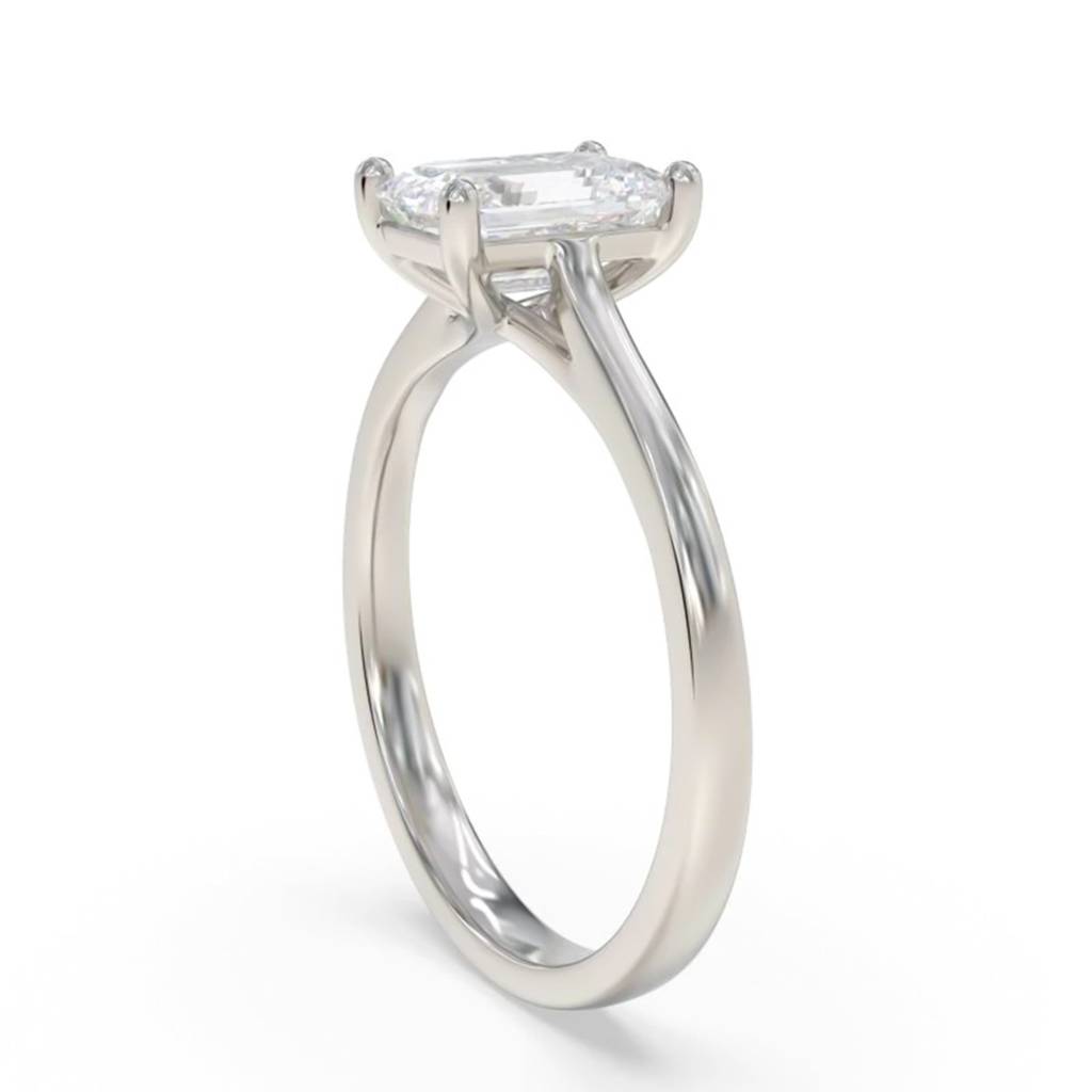 1 Carat Moissanite Cherry Modern Emerald Ring : ZLM10098_10