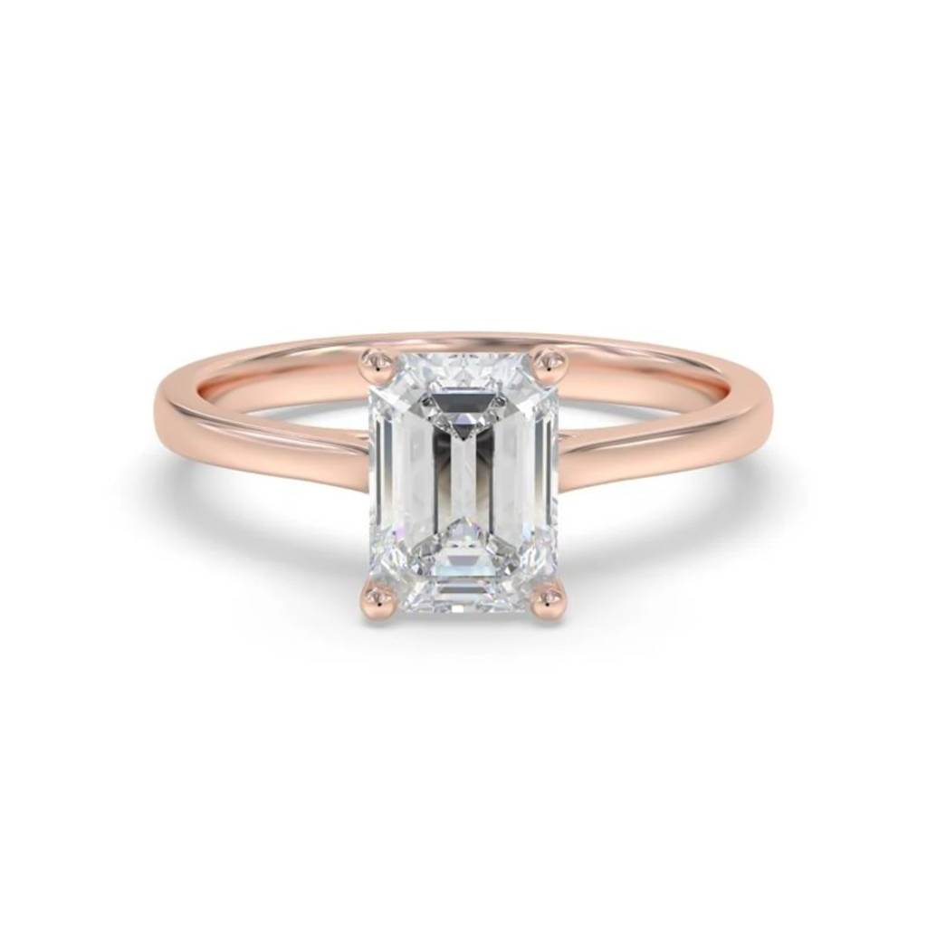 1 Carat Moissanite Cherry Modern Emerald Ring : ZLM10098_10