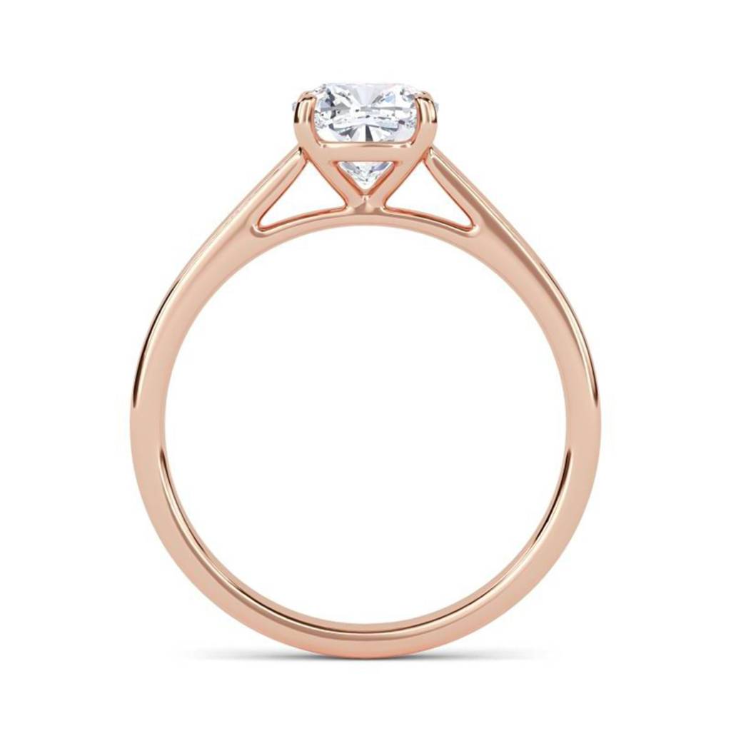 1 Carat Moissanite Solo Cushion Ring : ZLM10101_10