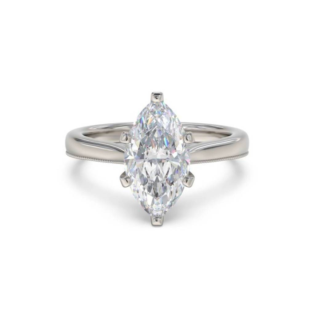 1 Carat Moissanite Marquise Refined Ring : ZLM10104_10