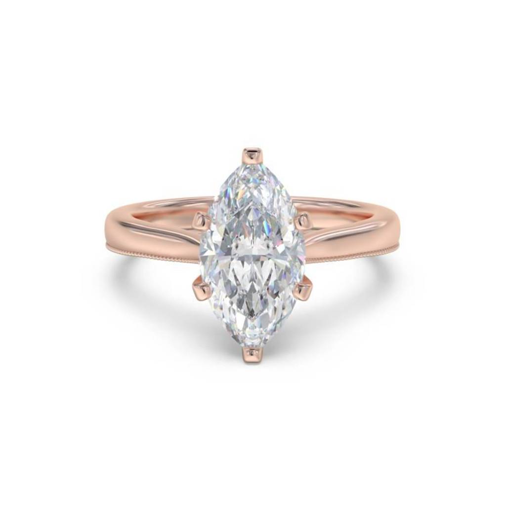 1 Carat Moissanite Marquise Refined Ring : ZLM10104_10