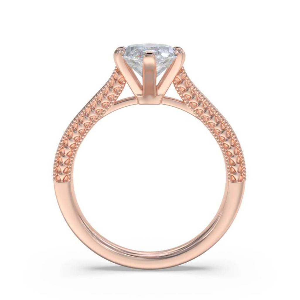 1 Carat Moissanite Marquise Refined Ring : ZLM10104_10