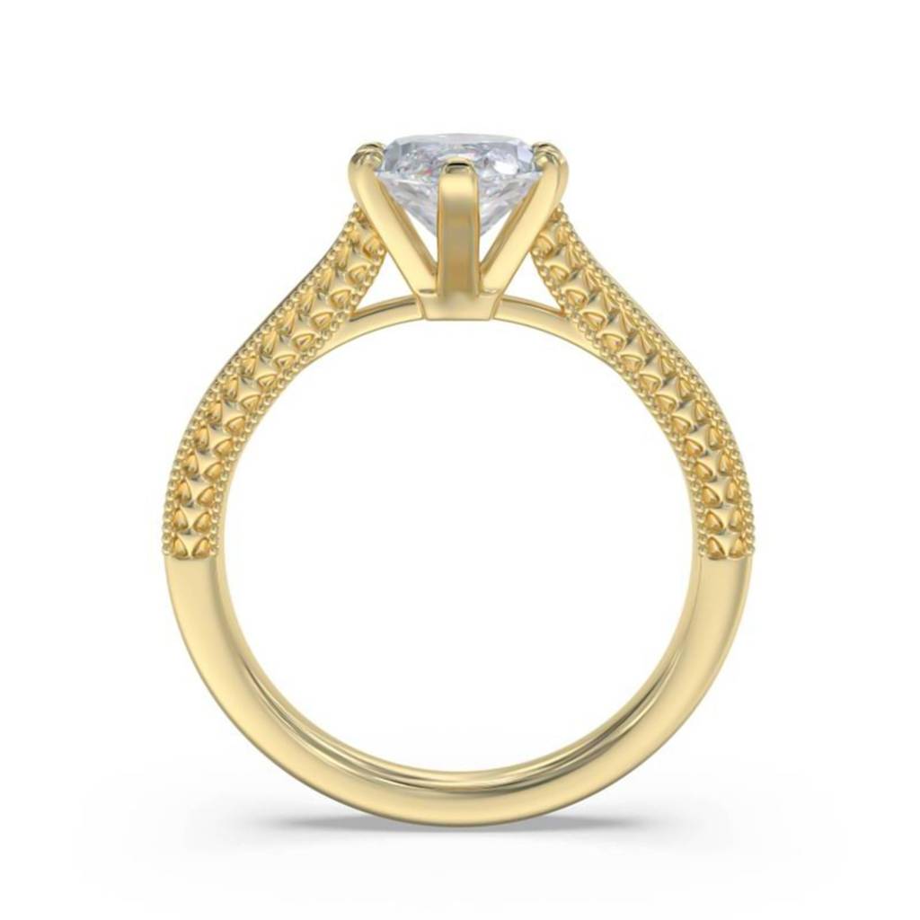 1 Carat Moissanite Marquise Refined Ring : ZLM10104_10