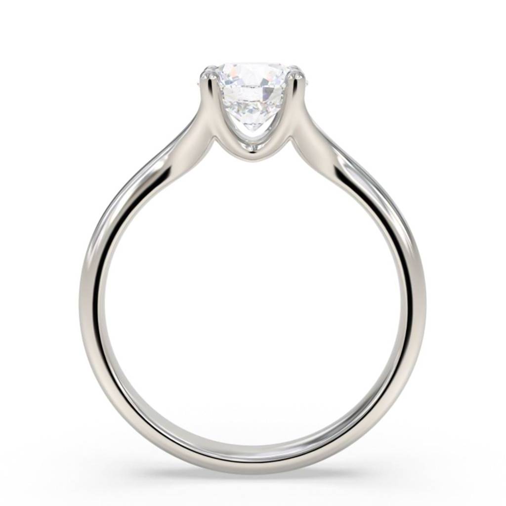 1.50 Carat Round Moissanite Crimson Ring : ZLM10106_10