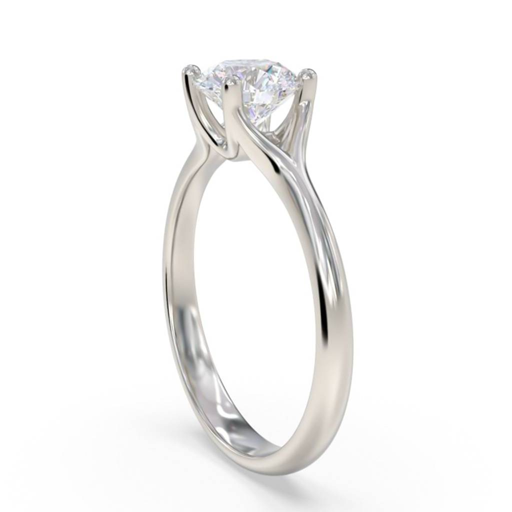 1.50 Carat Round Moissanite Crimson Ring : ZLM10106_10