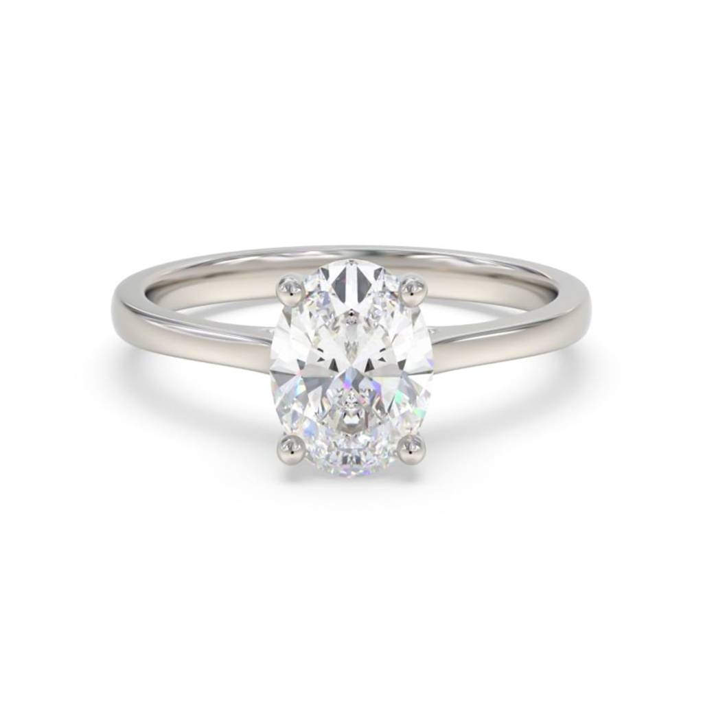 1.25 Carat Oval Moissanite Everest Ring : ZLM10108_10