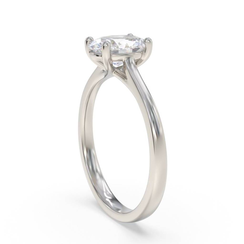 1.25 Carat Oval Moissanite Everest Ring : ZLM10108_10