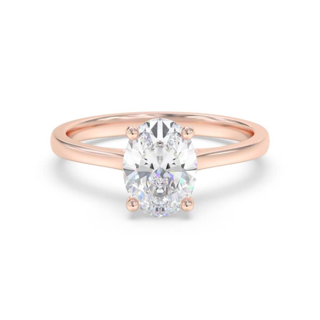 1.25 Carat Oval Moissanite Everest Ring : ZLM10108_10