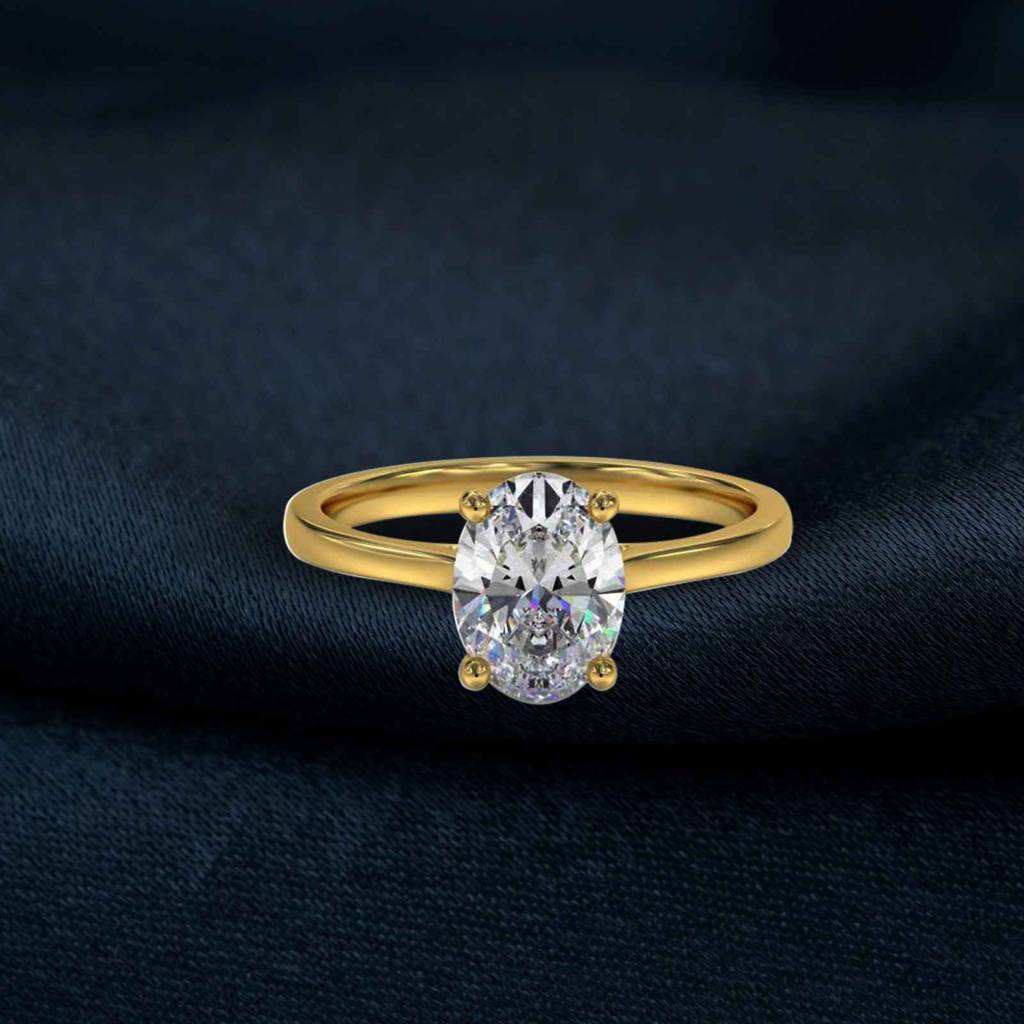 Carat Oval Moissanite Everest Ring Carat Oval