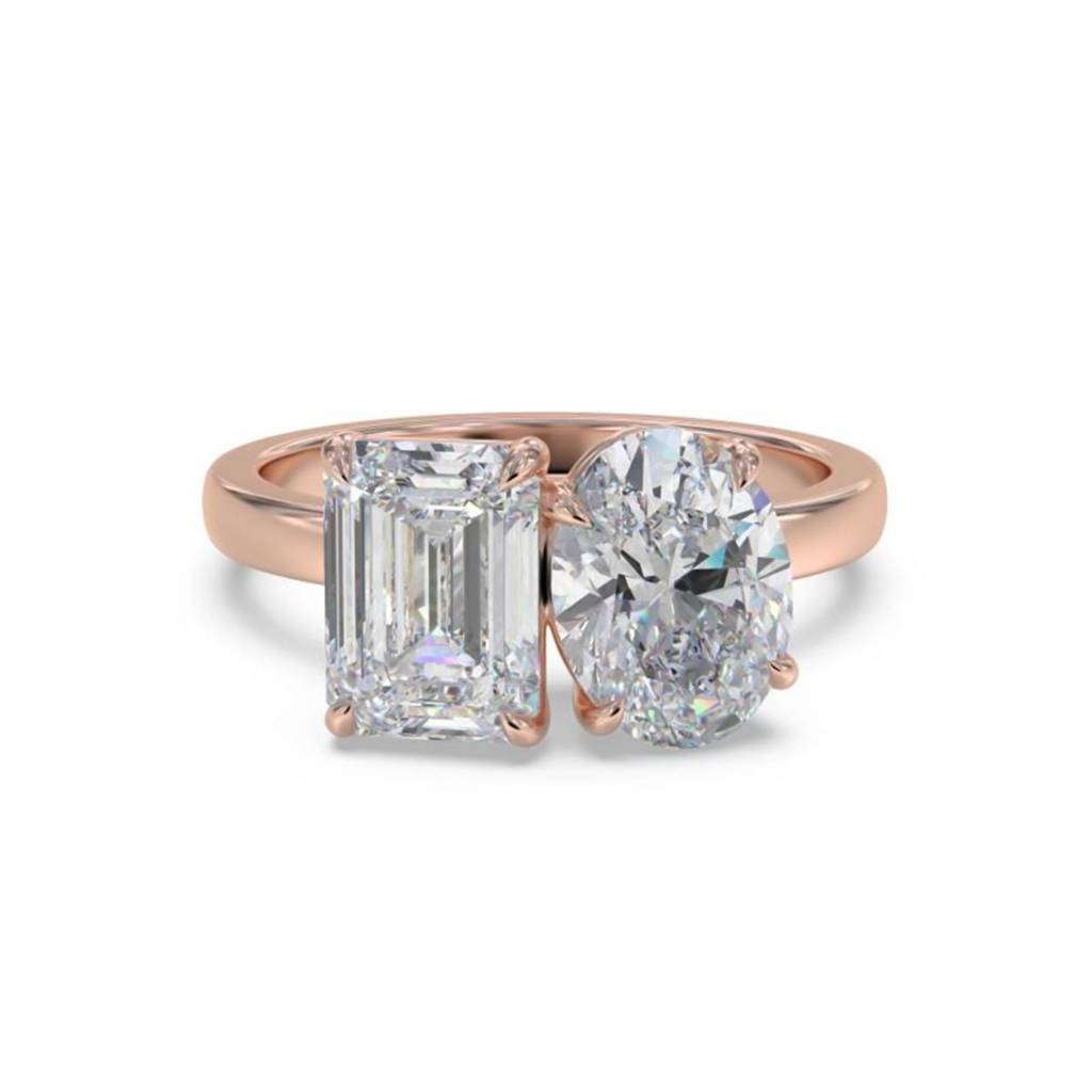 2 Carat Moissanite Dual Stone Ring : ZLM10117_10