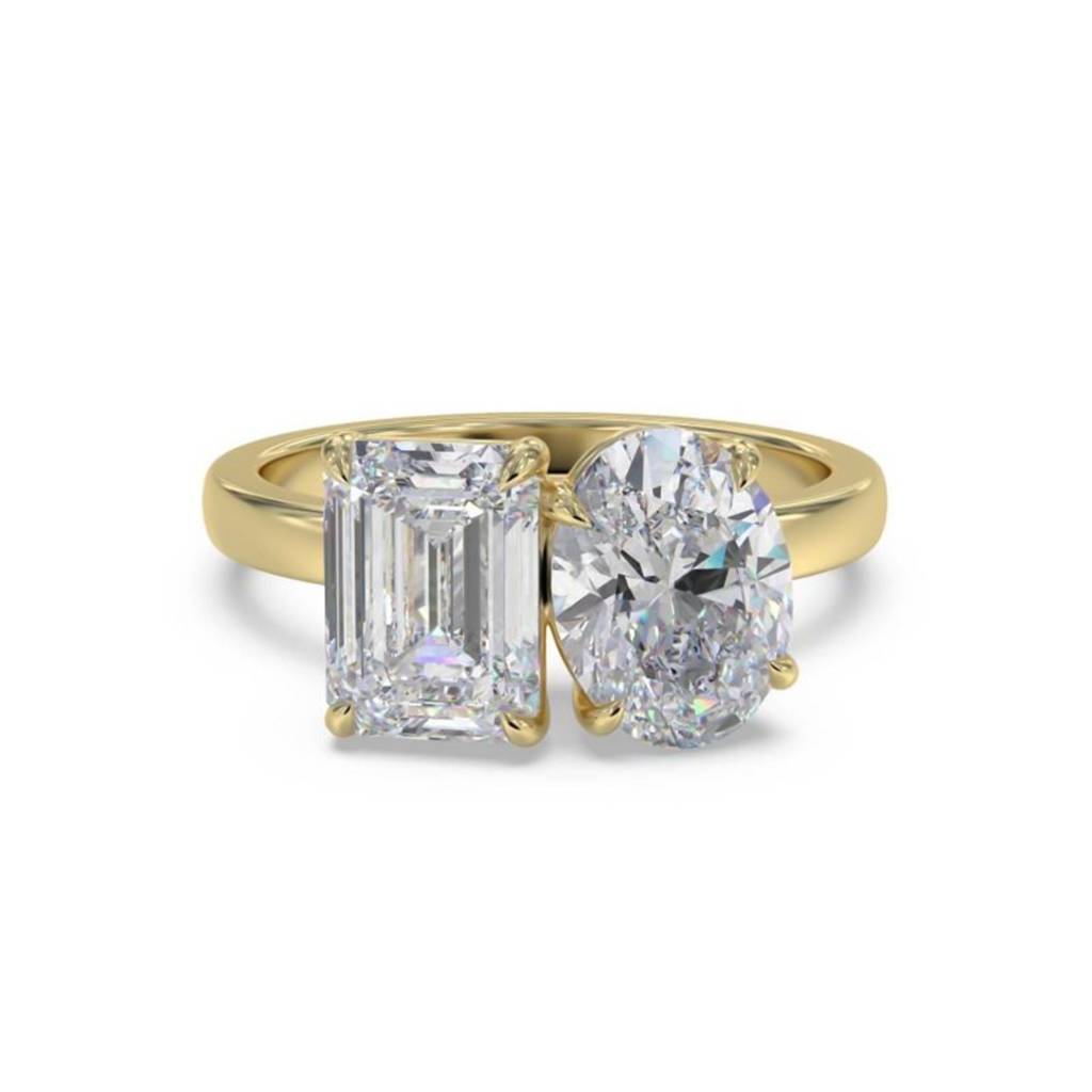 2 Carat Moissanite Dual Stone Ring : ZLM10117_10