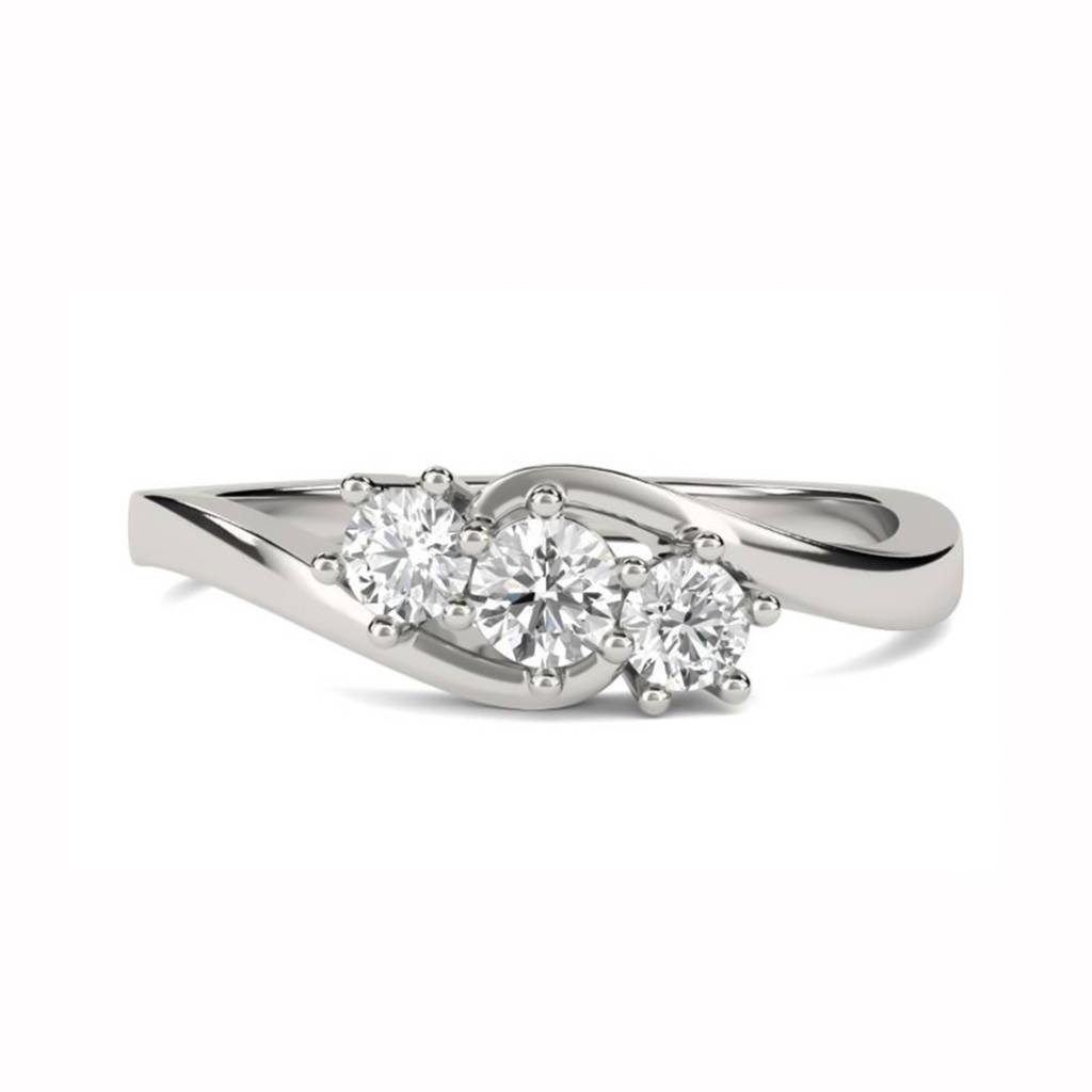 0.75 Carat Rory Crossover Moissanite Ring : ZLM10128_10