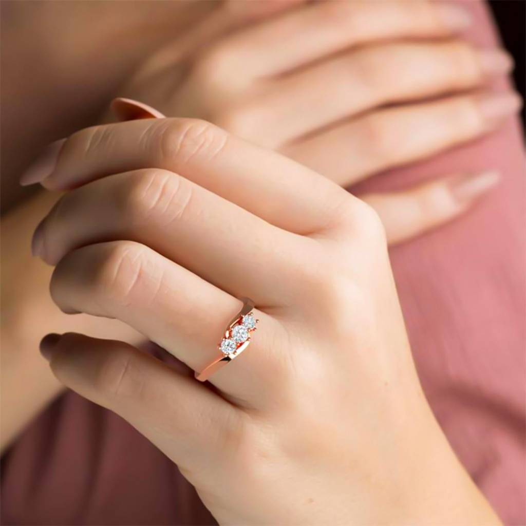 0.75 Carat Rory Crossover Moissanite Ring : ZLM10128_10