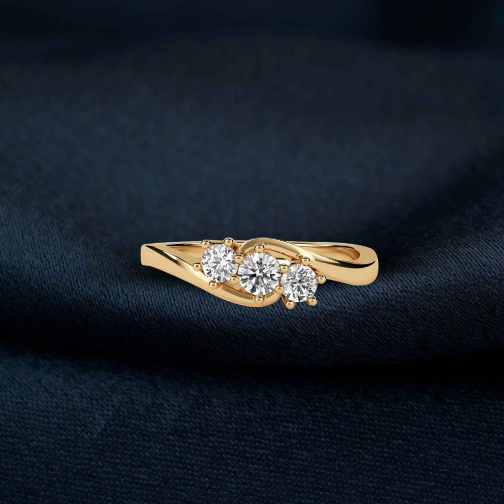 0.75 Carat Rory Crossover Moissanite Ring : ZLM10128_10