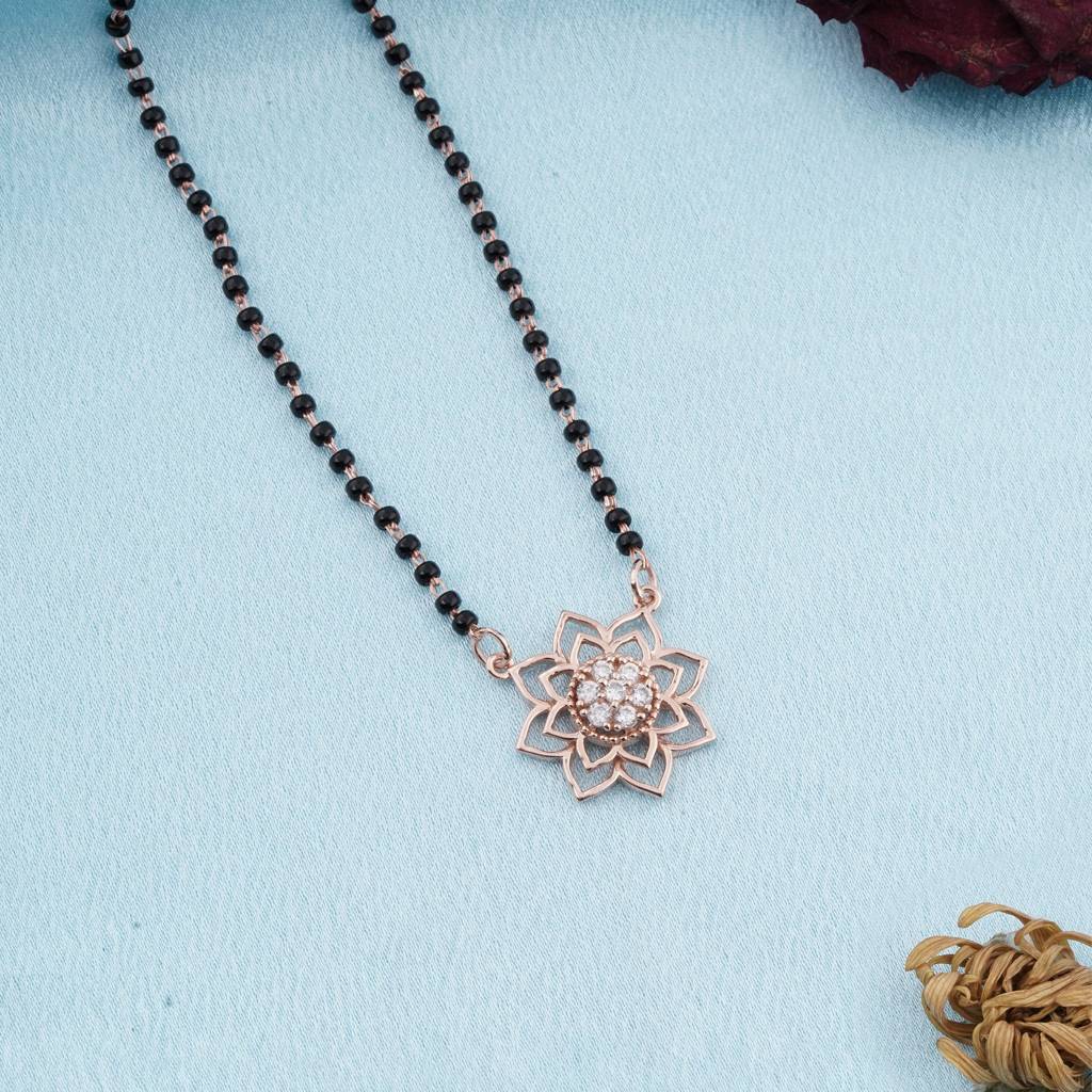 Rose Gold Starlight Zircon Mangalsutra : ZLMS-1006