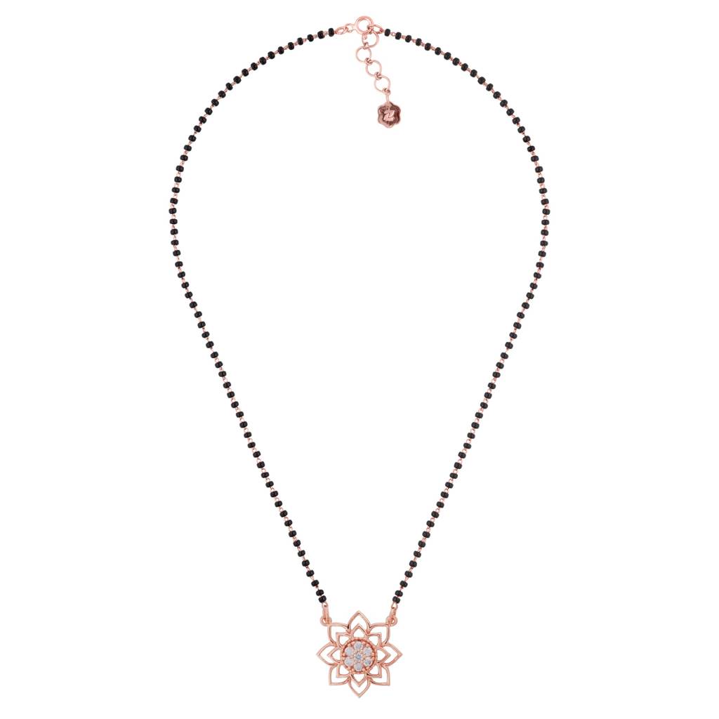 Rose Gold Starlight Zircon Mangalsutra : ZLMS-1006