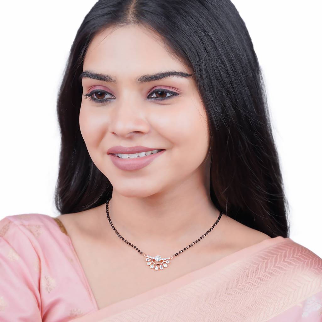Rose Gold Sassy Mangalsutra For Wife : ZLMS-1011