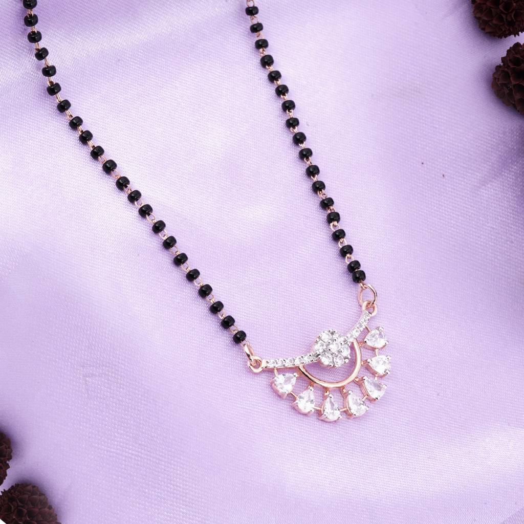 Rose Gold Sassy Mangalsutra For Wife : ZLMS-1011