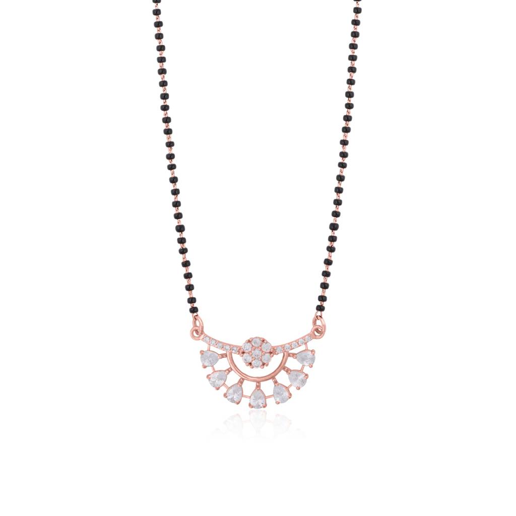 Rose Gold Sassy Mangalsutra For Wife : ZLMS-1011