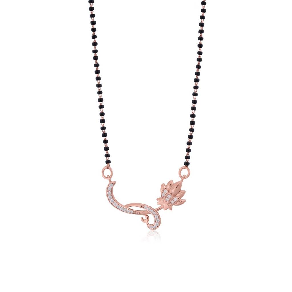 Rose Gold Floral Love Bond Mangalsutra : ZLMS-1019