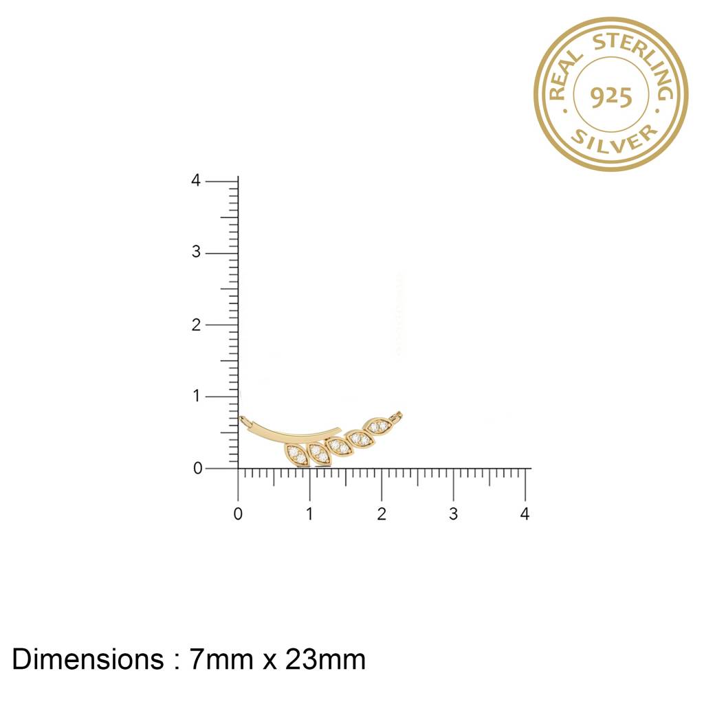Golden Zircon Bar Necklace : ZLNKL-1004Y