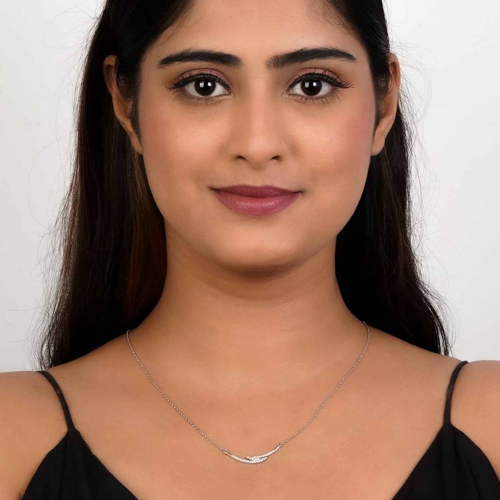 Silver Harmony Necklace For Her : ZLNKL-1007