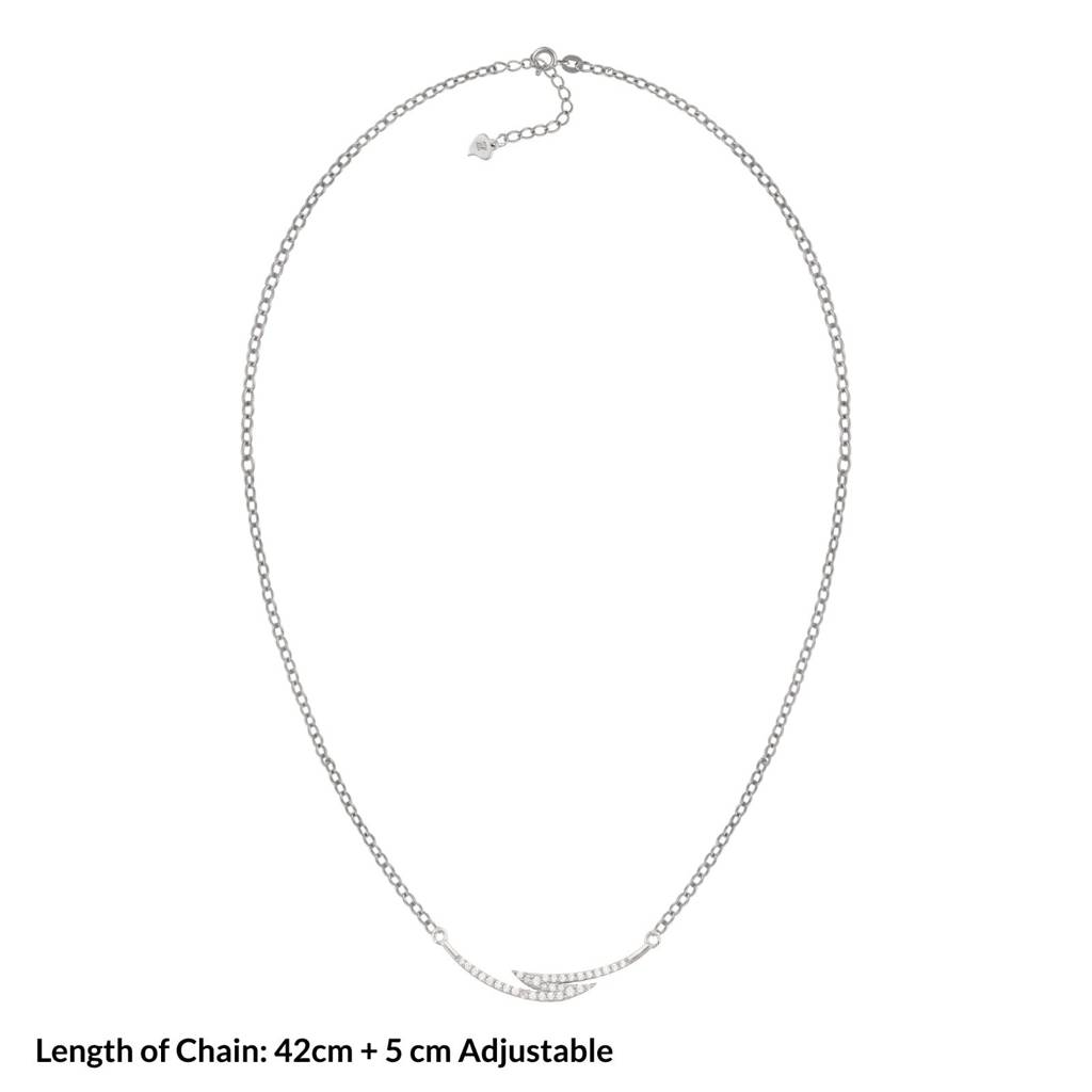 Silver Harmony Necklace For Her : ZLNKL-1007