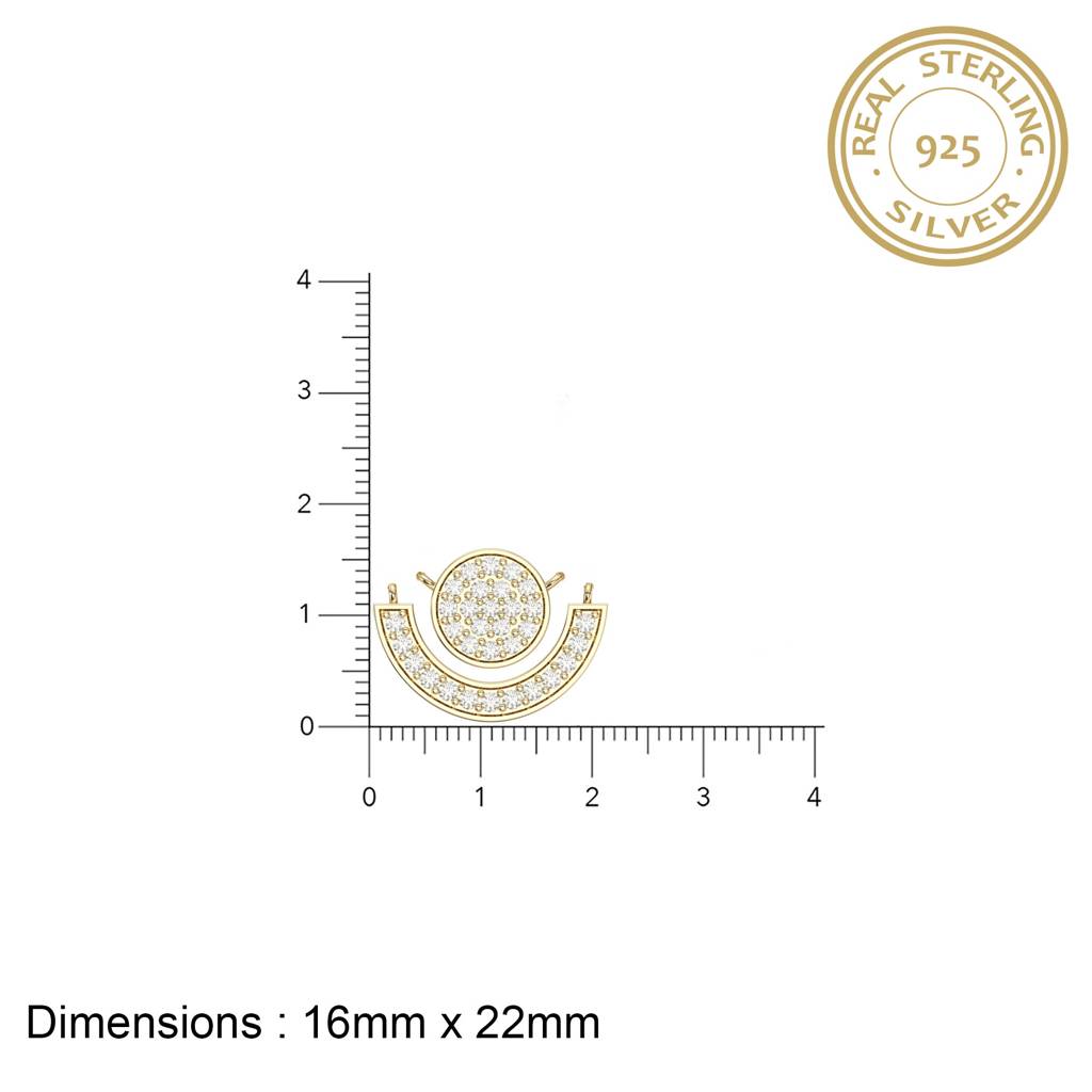 Golden Charm Medal Theme Necklace : ZLNKL-1015