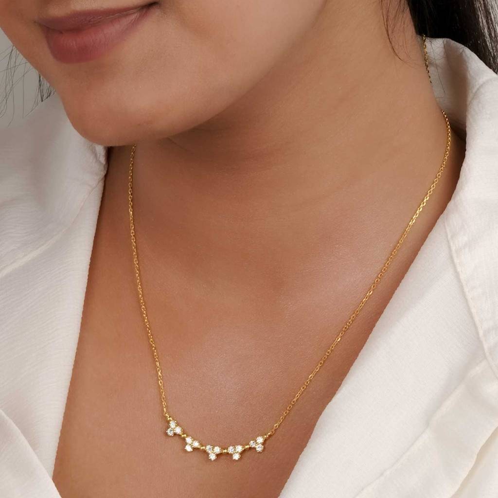 Golden Serenade Necklace For Women'S : ZLNKL-1035Y