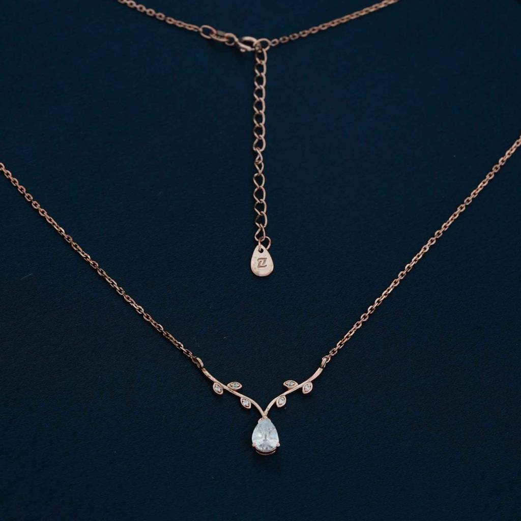 Rose Gold Italian Link Chain Necklace : ZLNKL-1052R