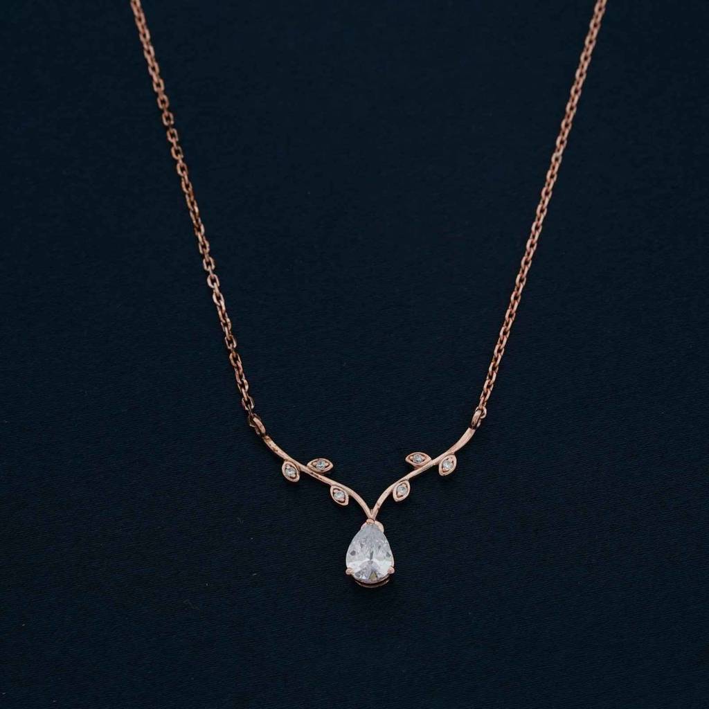 Rose Gold Italian Link Chain Necklace : ZLNKL-1052R