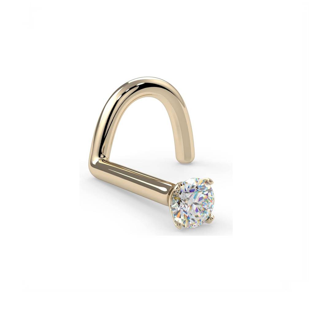 Solitaire Round Nose Stud (Pack Of 2) : ZLNSP-1017Y