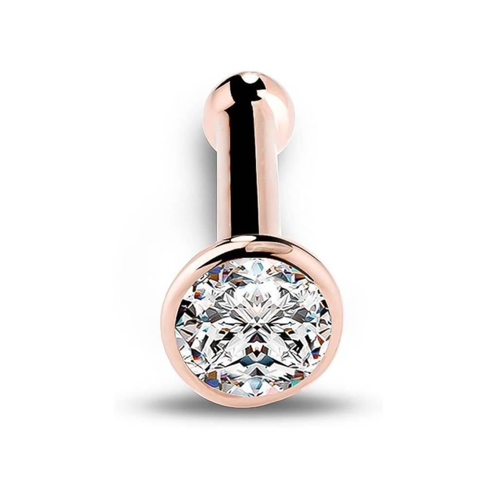Sterling Bezel Nose Ring (Pack Of 2) : ZLNSP-1020R