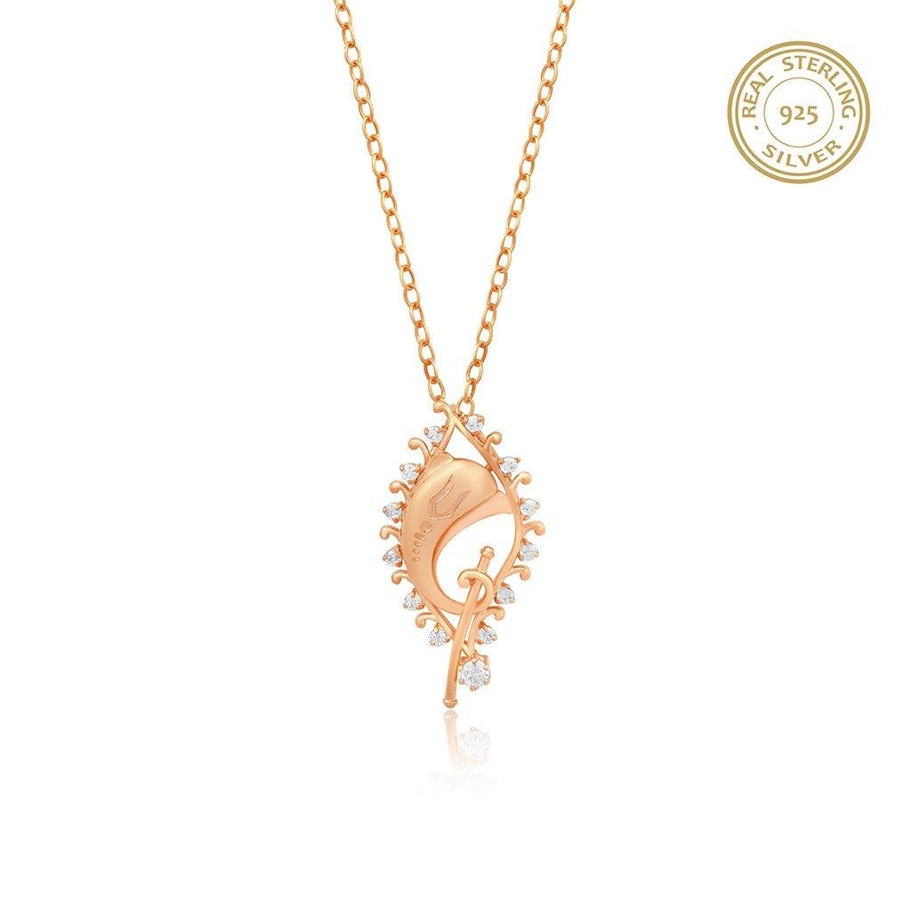Golden Lord Ganesh Zircon Pendant : ZLP-1008