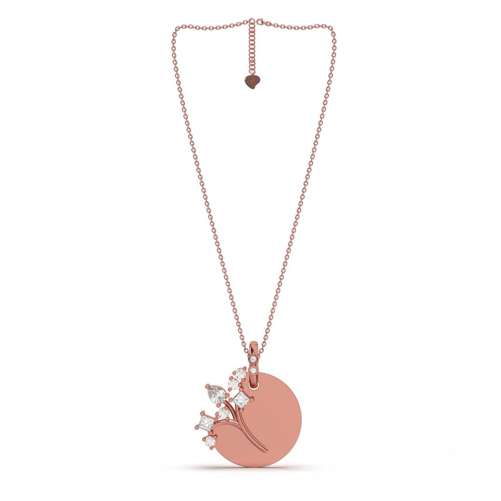 Rose Gold Family Tree Pendant : ZLP-1079