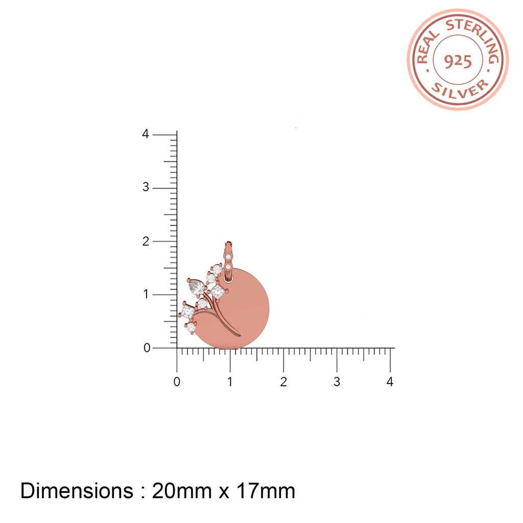 Rose Gold Family Tree Pendant : ZLP-1079