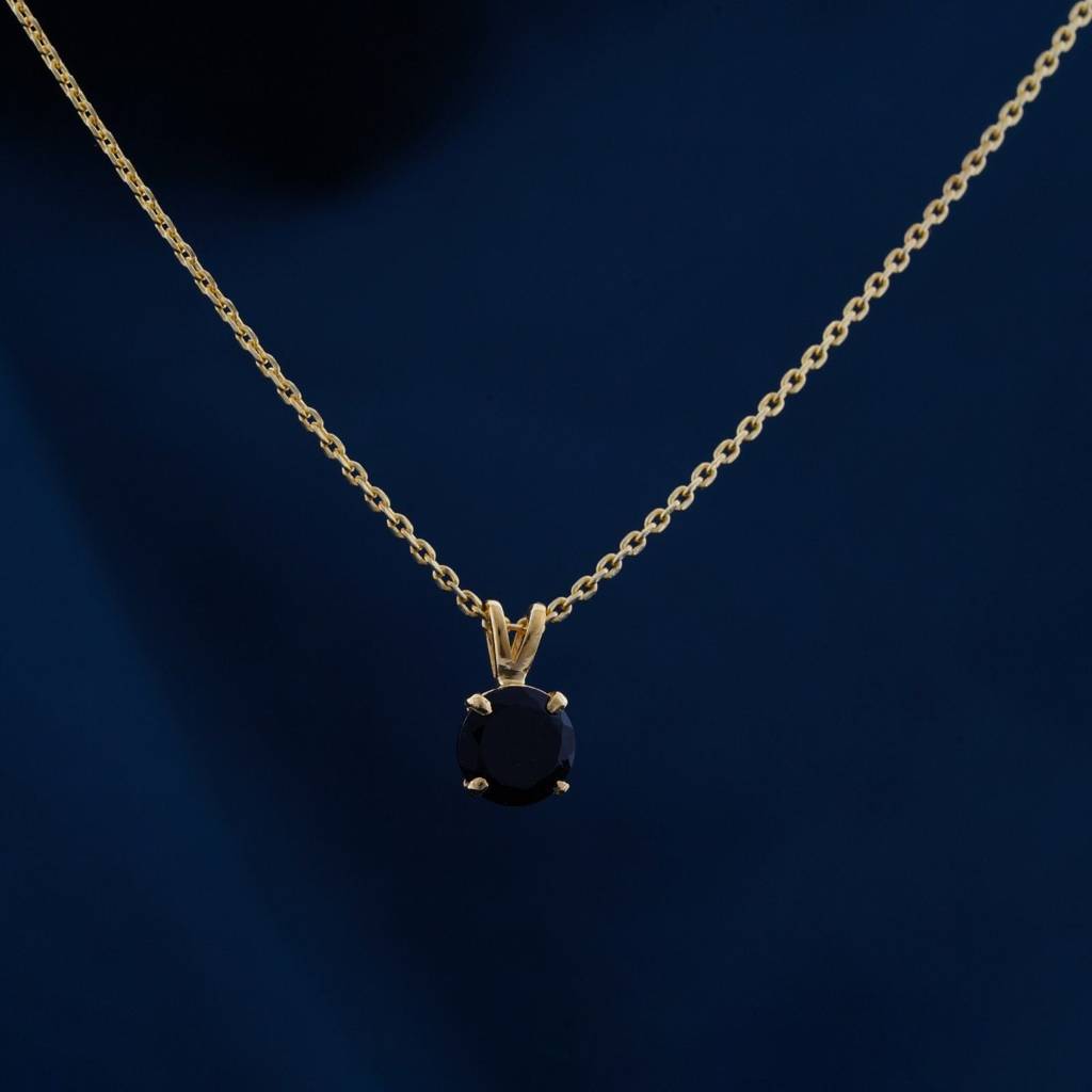 Golden Black Diamond Spherical Pendant : ZLP-1094Y